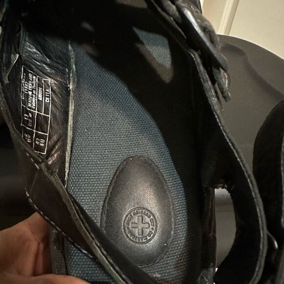 Dr Martens Size 13 Fisherman Leather Black Woven Adjustable Strap Sandals 11887 - Picture 5 of 6